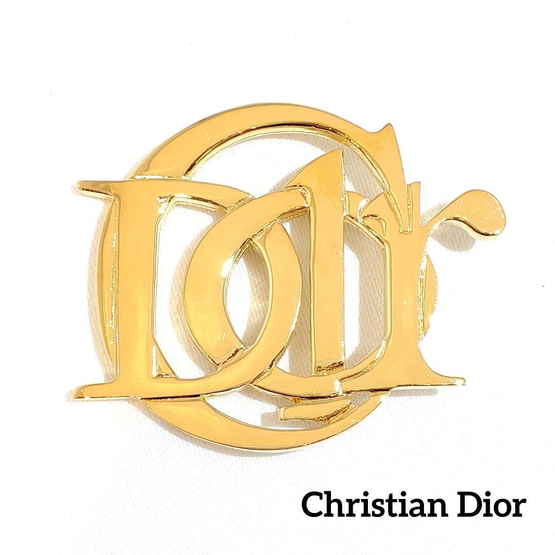 Christian Dior ディオール ブローチ ピンブローチ ロゴマーク - メルカリ