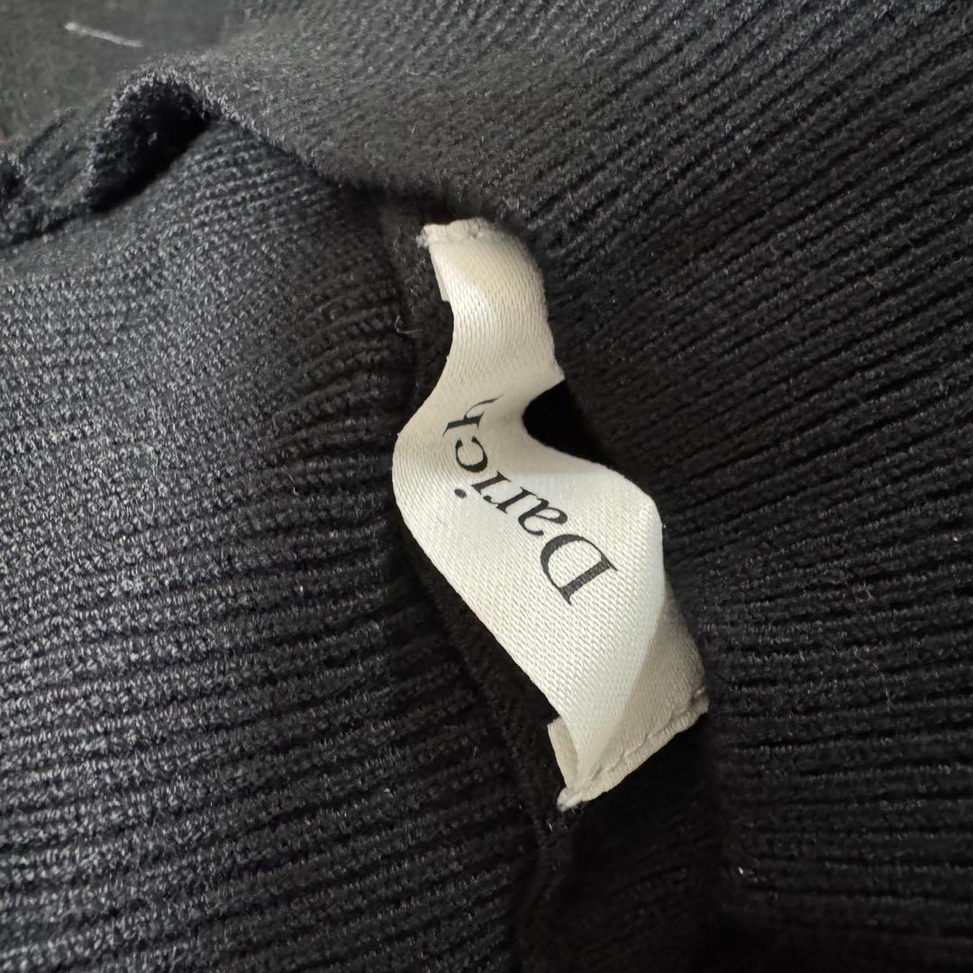 darich サイドチェックニットミニワンピース