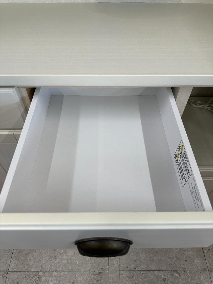 ニトリ　食器棚　キッチンボード　ミランダ2　120WH　ホワイト