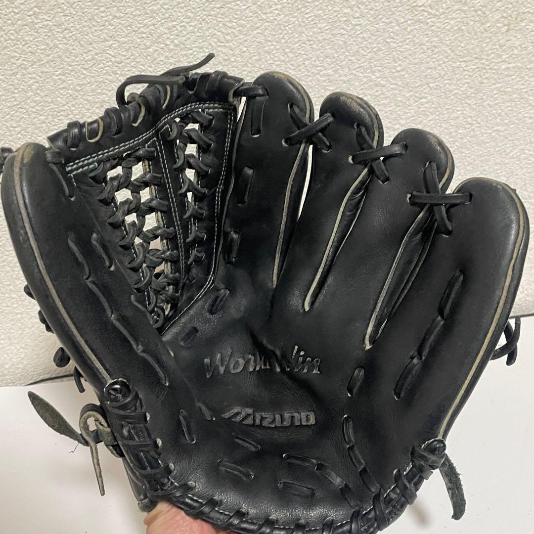 MIZUNO外野手用 ワールドウィン 軟式グローブ ブラック 送料無料&即日発送