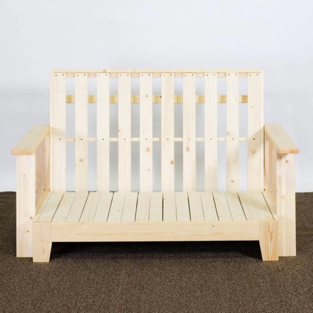 F 新品 北欧パイン ソファベッド フレーム 伸長 セミダブル すのこベッド