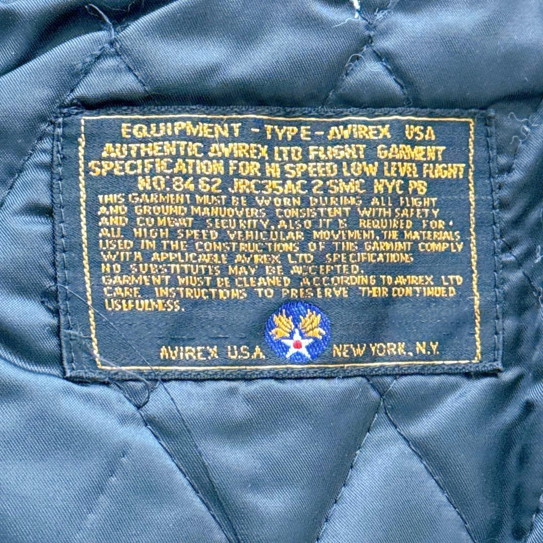 Lサイズ✨80s ヴィンテージ AVIREX オールレザースタジャン ブラック