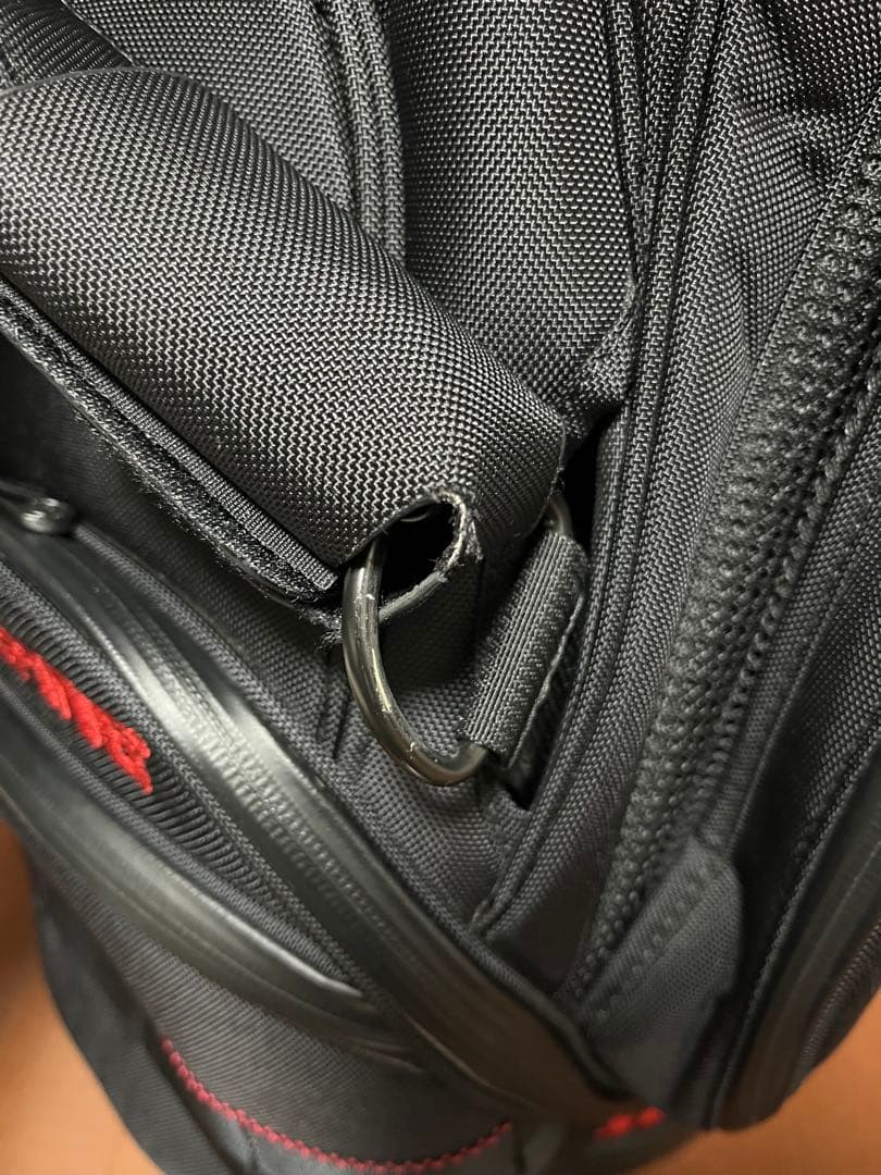 BRIEFING キャディバッグ ブラック/レッド