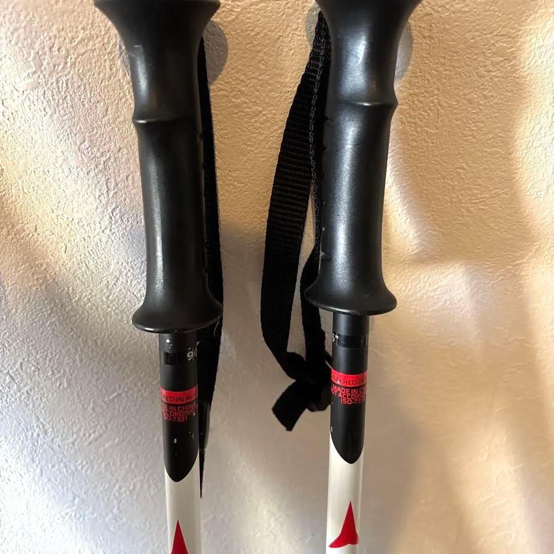 ワックス済サロモンスキー板130cm Atomicポール90cmケースセット