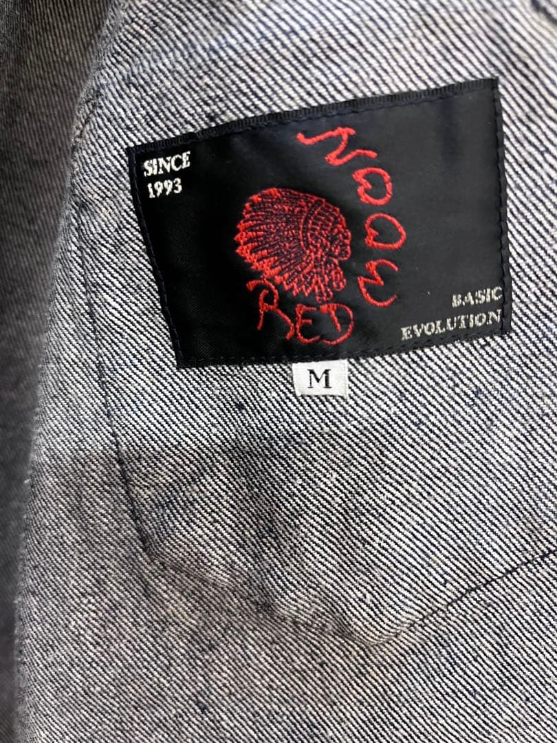 希少　REDMOON レッドムーン デニムシャツジャケット コンチョボタン