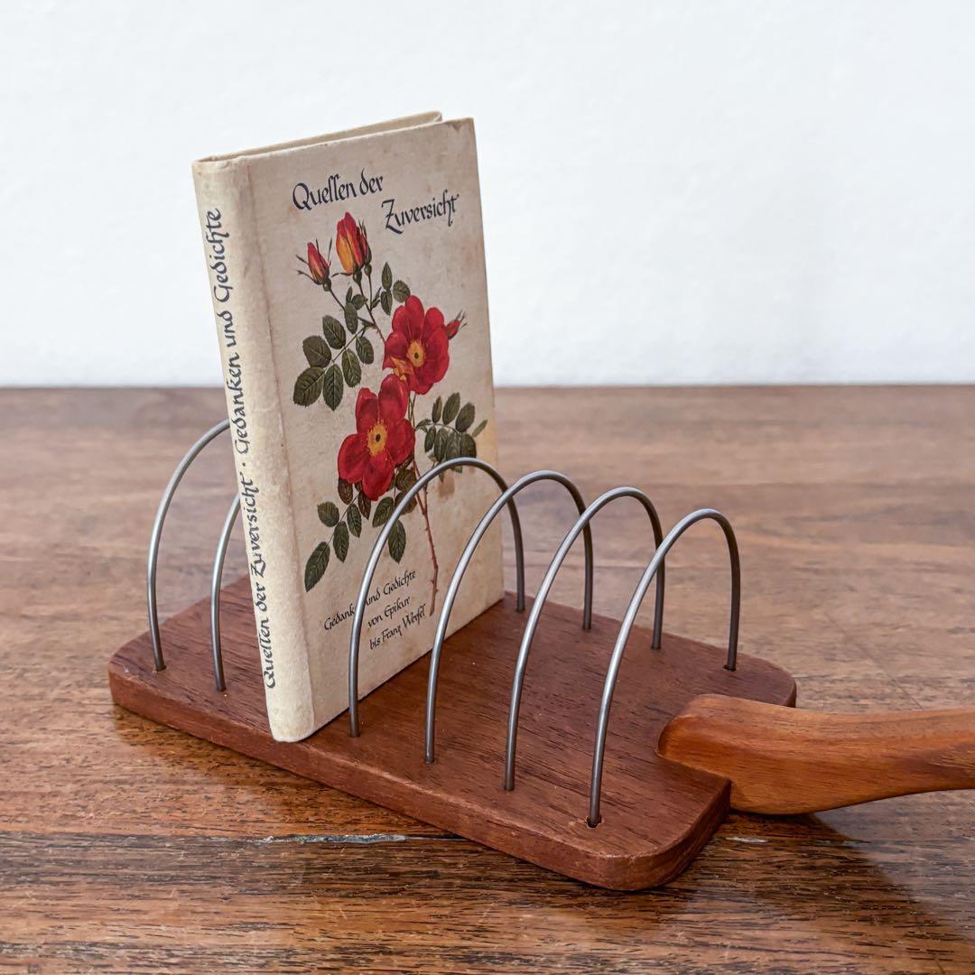 ￼ 【デンマーク 古いチークのトーストスタンド】ヴィンテージ