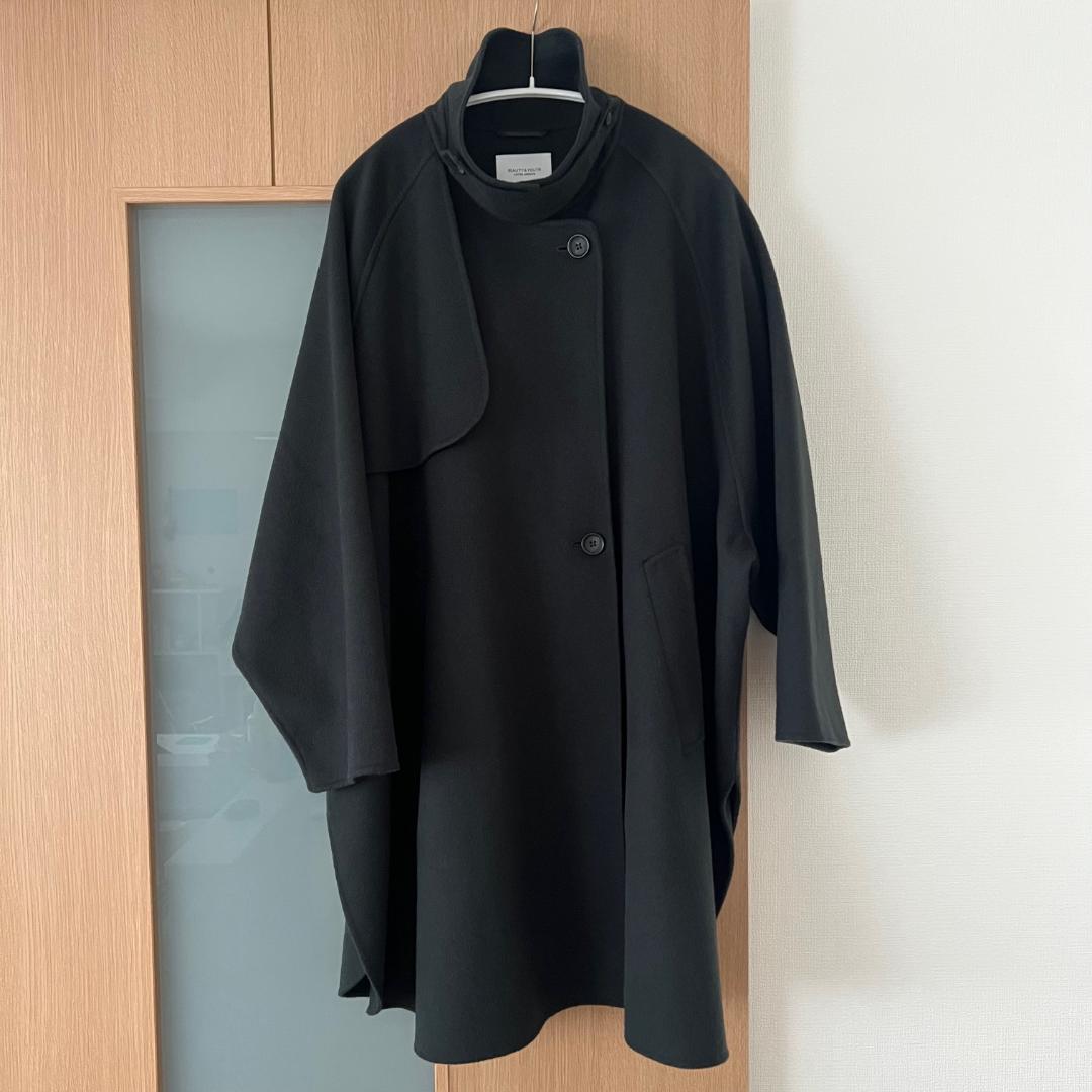 Beauty & Youth リバー ポンチョ コート Dark Green M