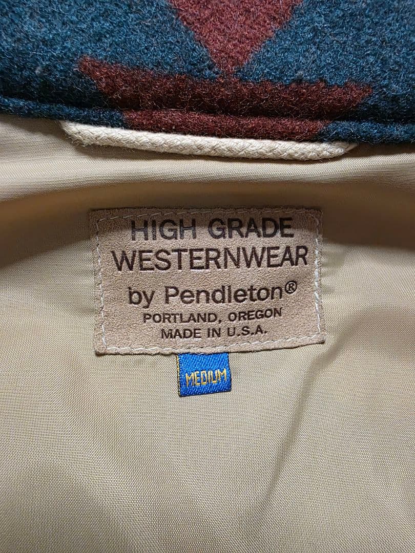希少　状態良　80s pendleton ウールコート　ヴィンテージ　M