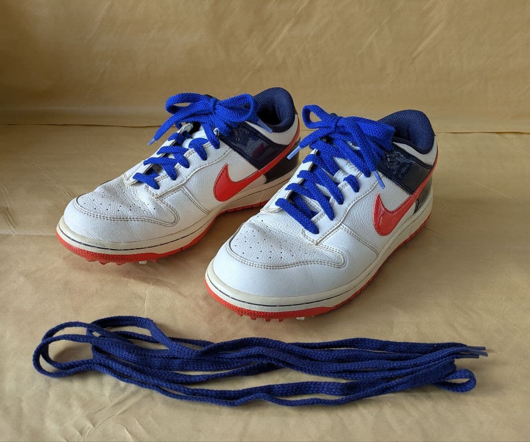 Nike ナイキ　ダンク　ゴルフシューズ ホワイト/オレンジ/ネイビー　25