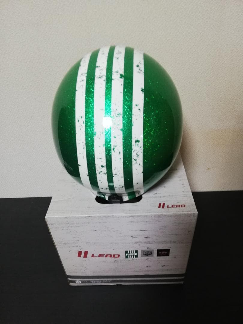 【新品】ヘルメット グリーン フリーサイズ FLAKER リード工業 ラスト