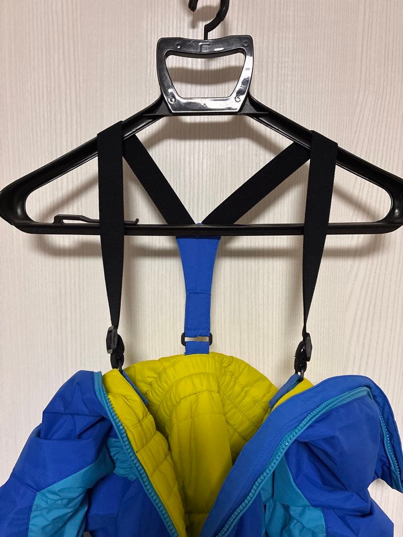 【極美品】モンベル　キッズ　子供　パウダーカバーオール　110センチ　つなぎ