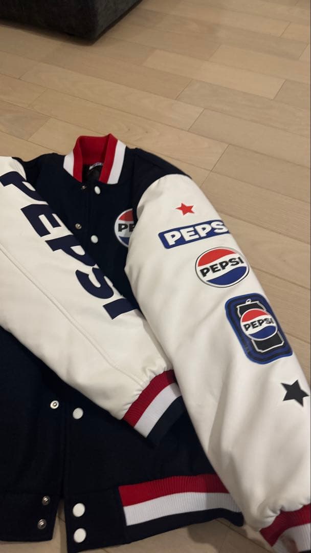 PEPSI スタジャン ネイビー/ホワイト