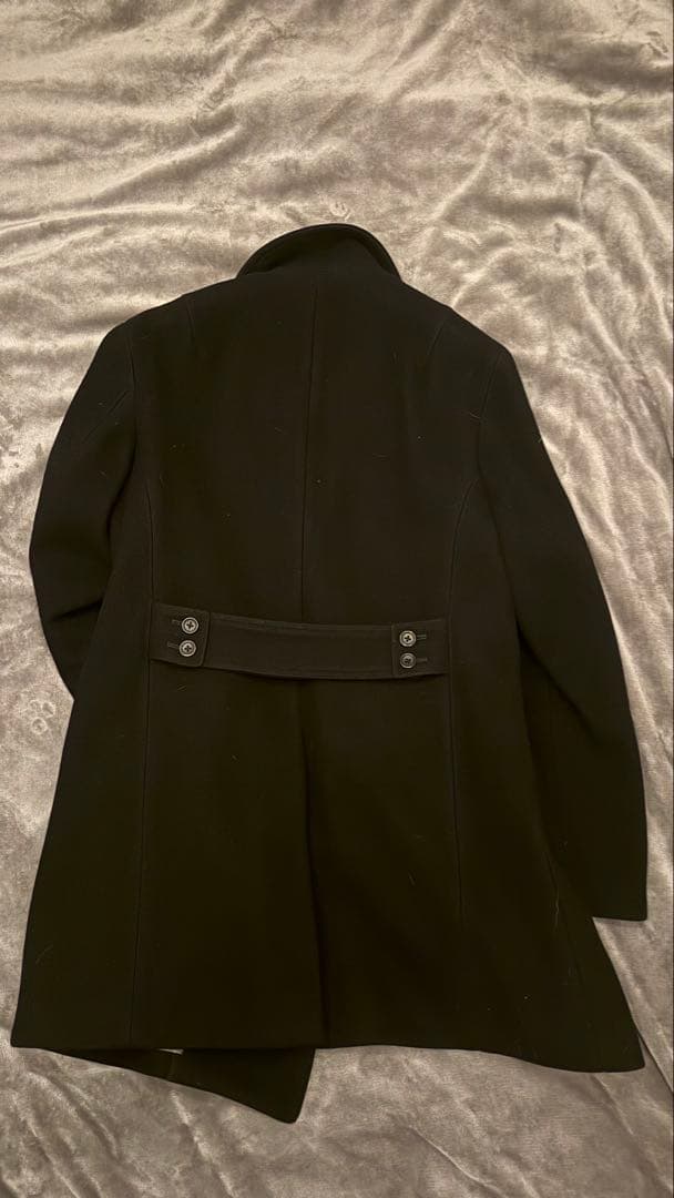 美品　エストネーション　カシミヤPコート　黒　サイズ46