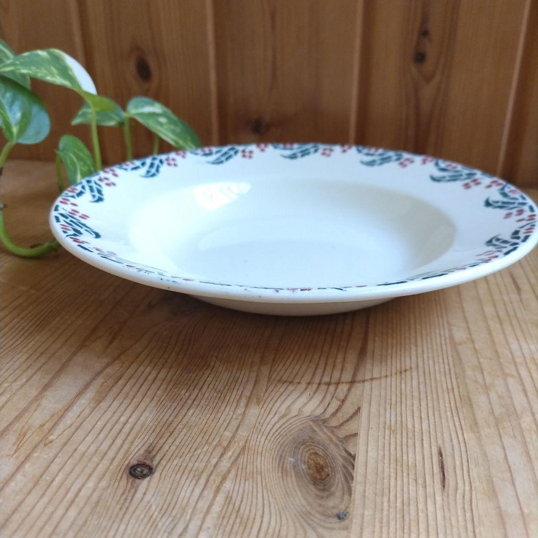 フランスアンティーク ひいらぎの深皿 サルグミンヌ HOUX - メルカリ