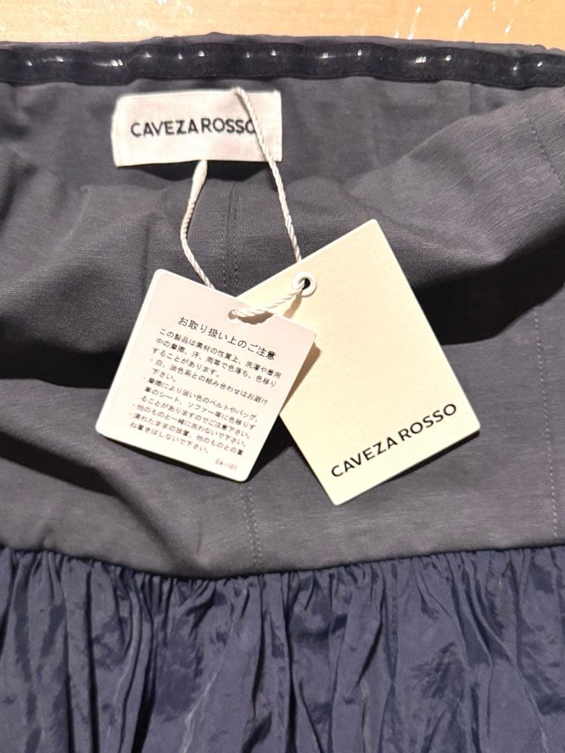 CAVEZA ROSSO 8/7発売 タフタバルーンベアトップ 新品/送料込み