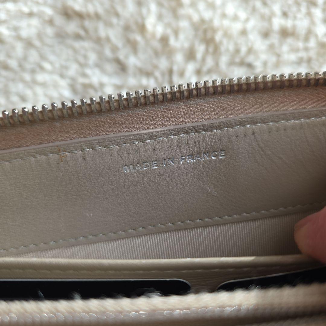 CHANEL ベージュ キルティング 長財布