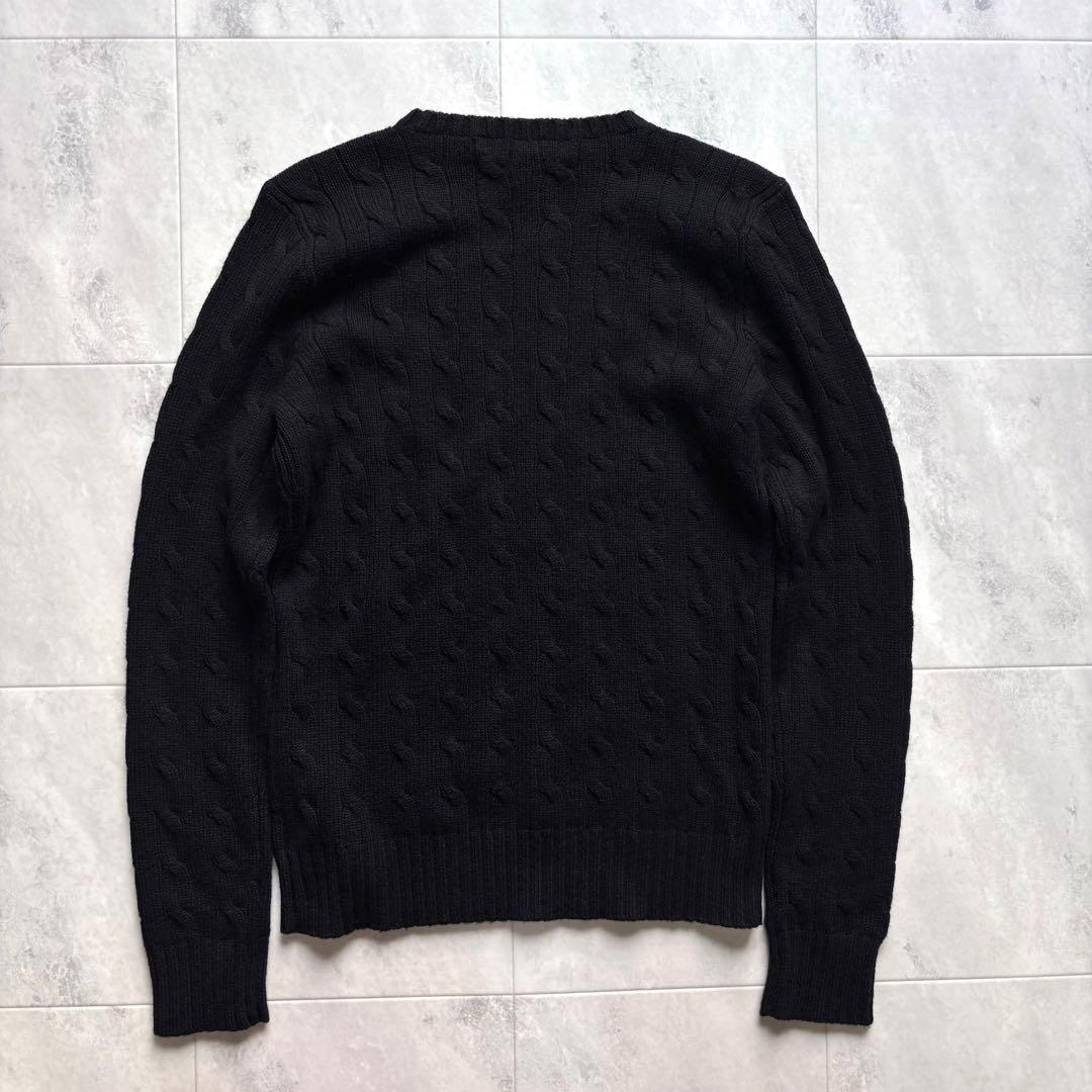 超希少】ラルフローレン ブラックレーベル カシミヤ100% ケーブル