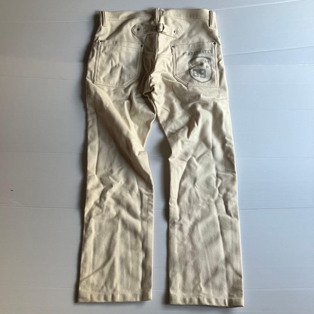 PEARLY PEARLY GATES プリントウールワークパンツ 6 オフホワイト