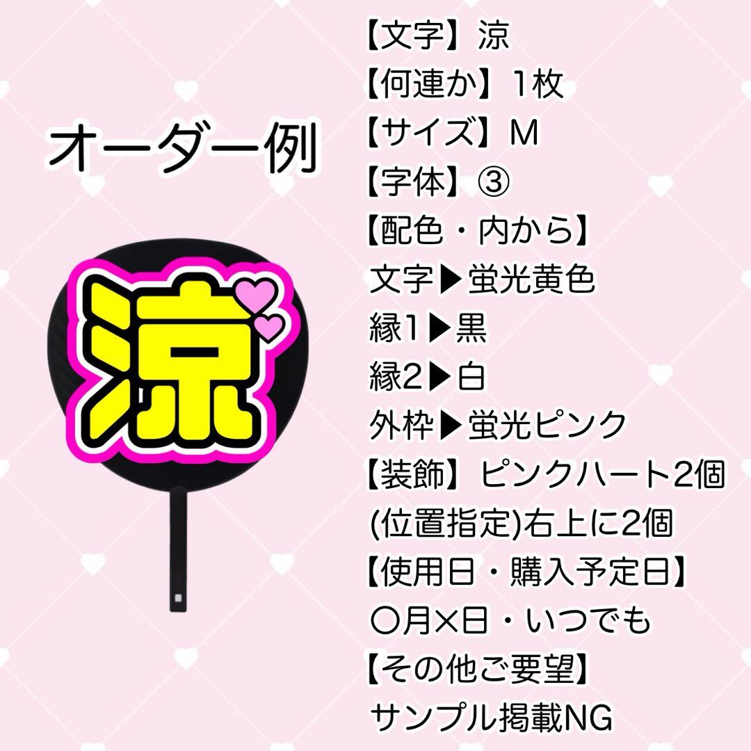 M様 うちわ文字 文字パネル