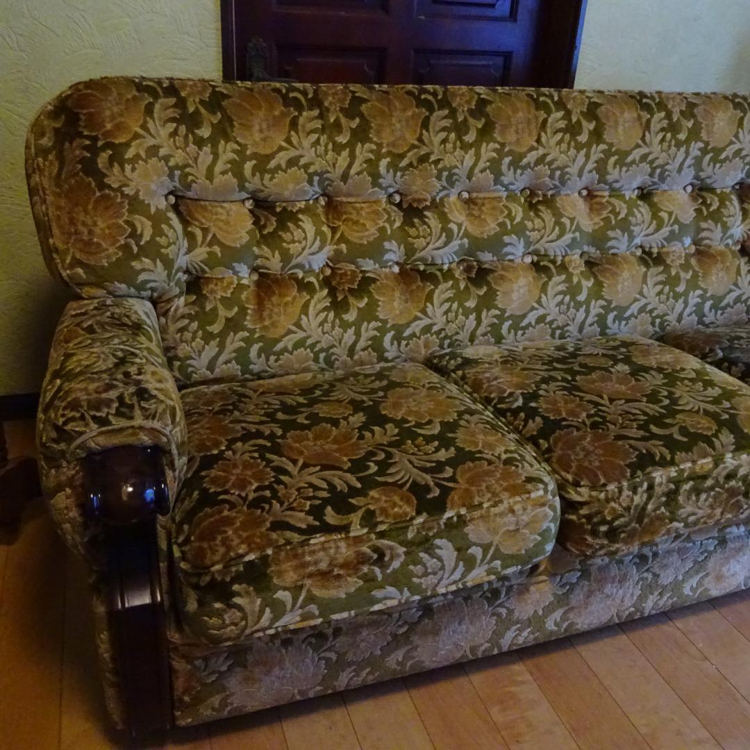 オールド Karimoku（カリモク）金華山セットシングル3人掛けセッと送料