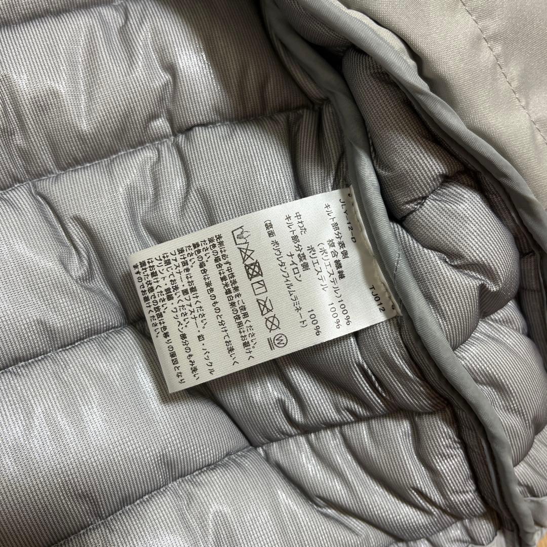 テーラーメイド 中綿ジャケット ライトグレー キルティングジャケット　S