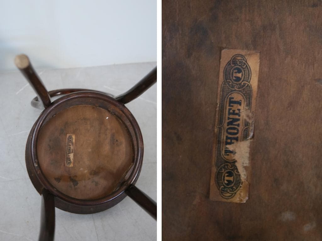 フランスアンティークThonet製ベントウッドチェア/カフェイス92-241-2