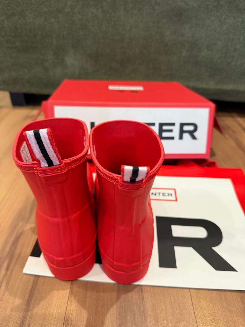 HUNTER レッド 長靴22センチUK3