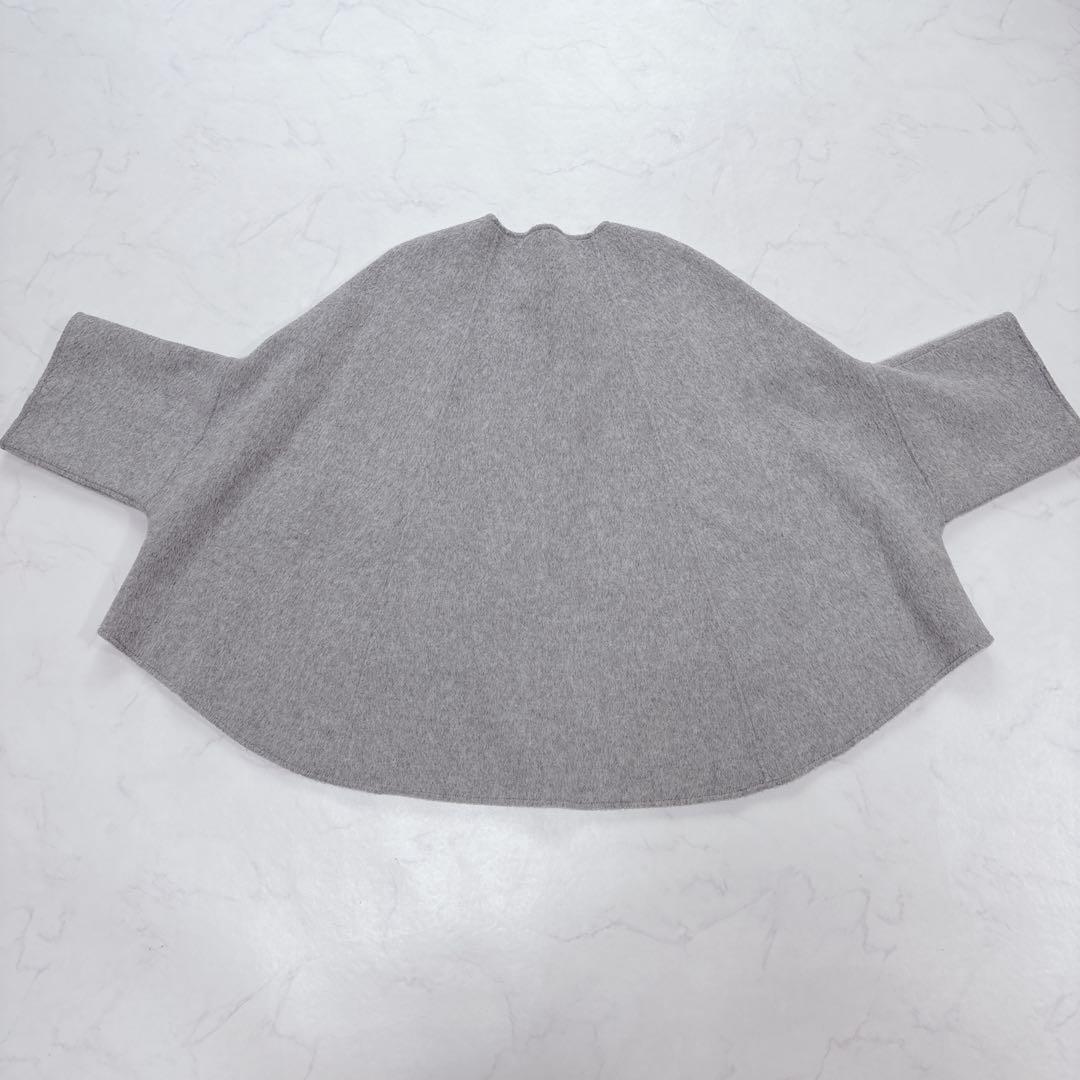 未使用級♡RISLEY リズレー　ウールリバーシブル　ポンチョ　ケープコート