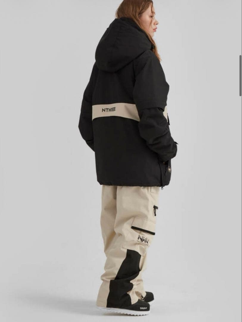エヌスリーNNN 韓国スノボウェア ジャケット ブラック