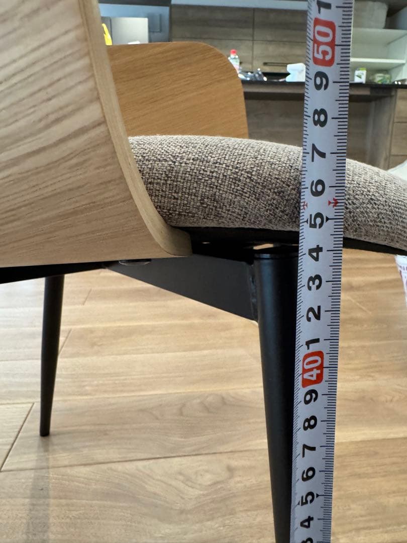 東京インテリア ダイニングチェア ベッティ グレー 4脚セット