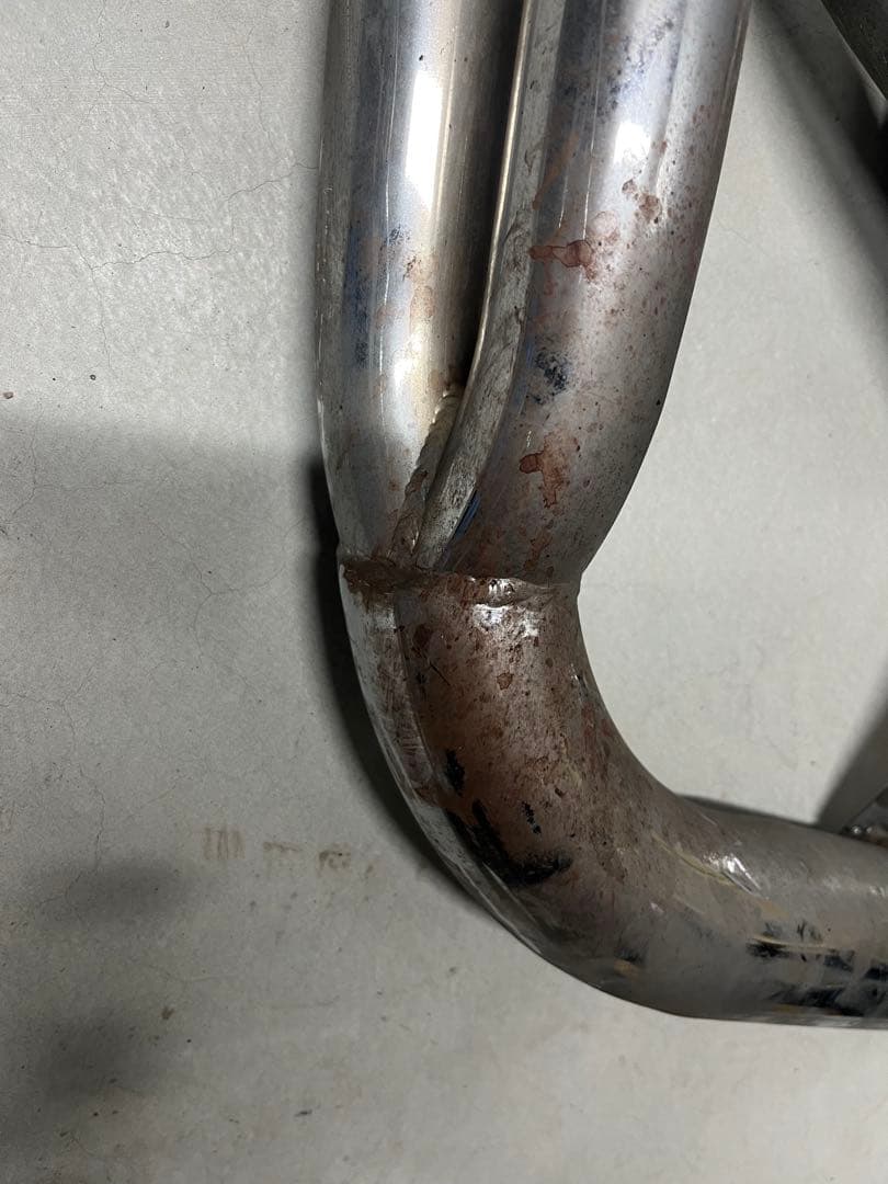 汎用無名マフラー 50.8パイ 4-2-1フランジ バネ付き