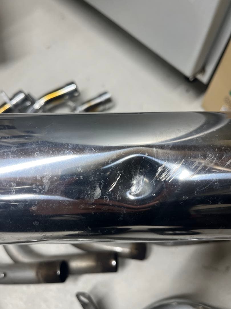 汎用無名マフラー 50.8パイ 4-2-1フランジ バネ付き