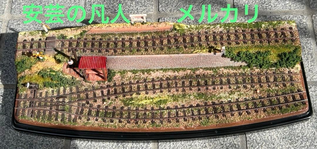 HOナロー(軌間9mm)52鉄道模型ジオラマ ヤードのある風景 - メルカリ