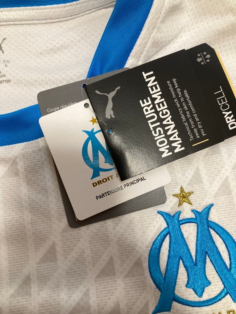 【新品タグ付き】オリンピックマルセイユ20-21ホームユニフォーム5番バレルディ