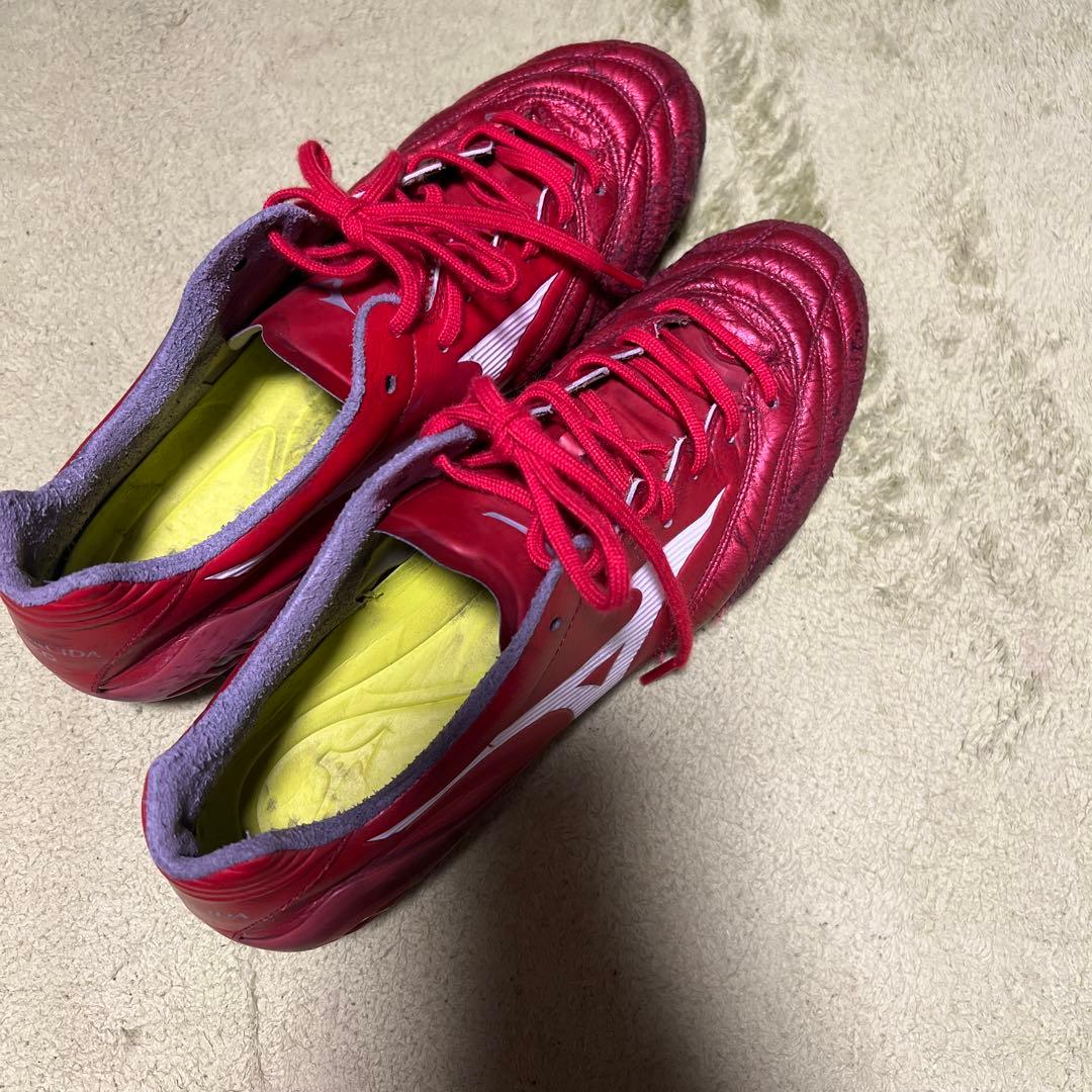 ミズノ　モナルシーダネオ2ジャパン　27cm レッド　サッカースパイク