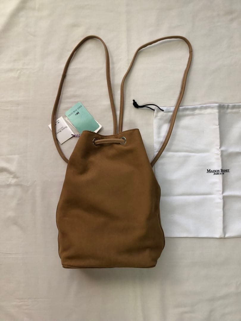 MAISON BOINET メゾンボアネ スウェードリュック キャメル 新品