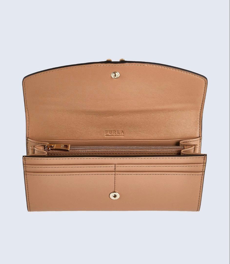 FURLA フルラ　グレージュ　レザー 長財布　付属品全て有　新品　未使用