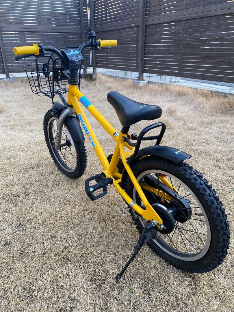 イエロー 幼児用自転車 前面バスケット付き dally bmx 16インチ