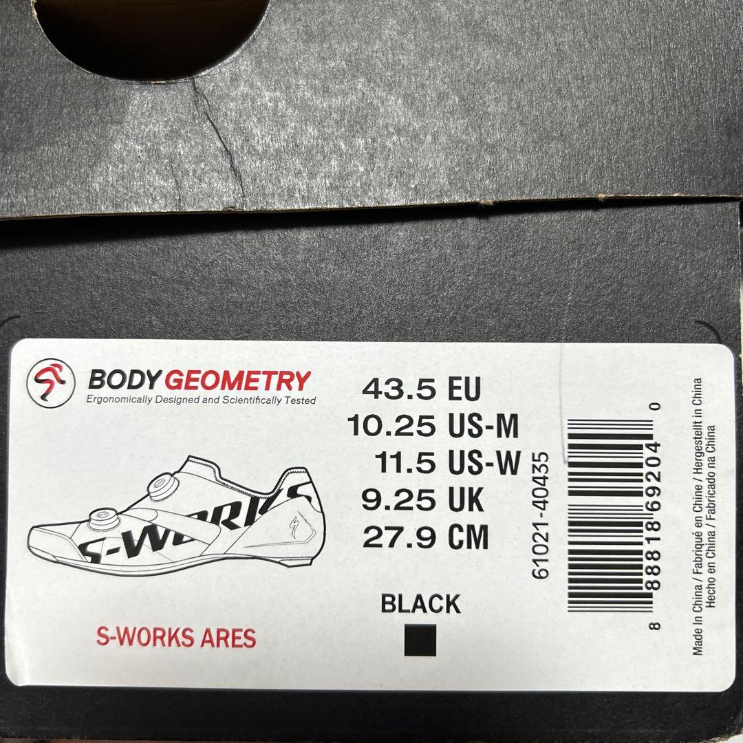 ウェア SPECIALIZED S-WORKS ARES EU43.5 27.9cm