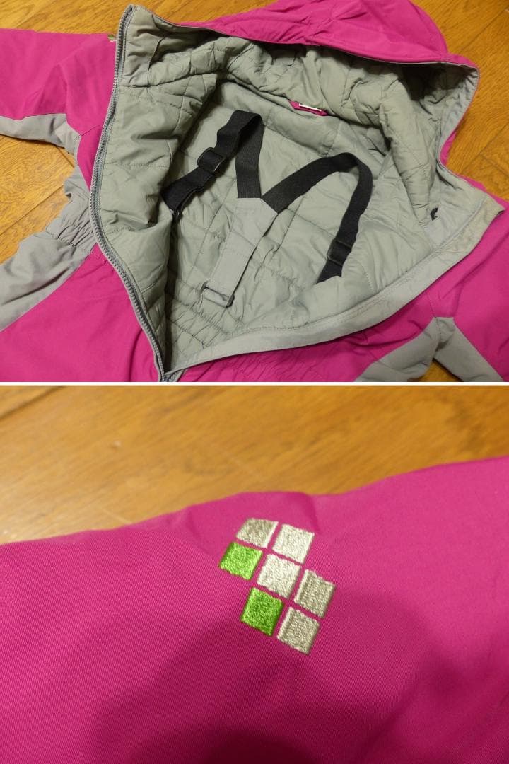 送料込 美品★mont-bell パウダーカバーオール 110cm★モンベル