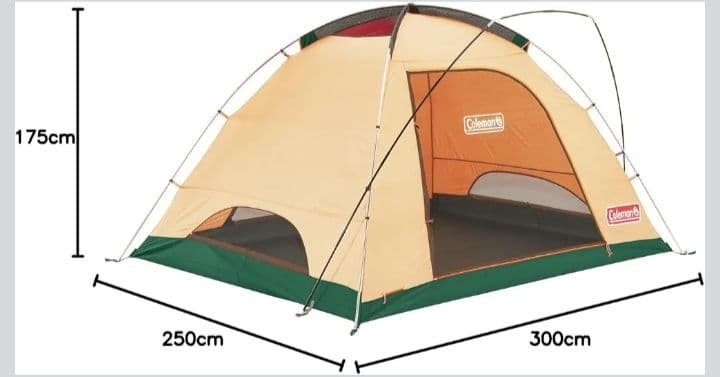 B　Coleman　テント　タフドーム　3025　グリーン　4~5人用　YK