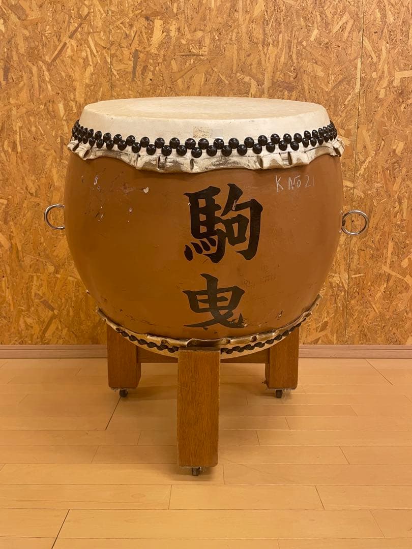 jun09様用】中古和太鼓 1.8尺相当 台付