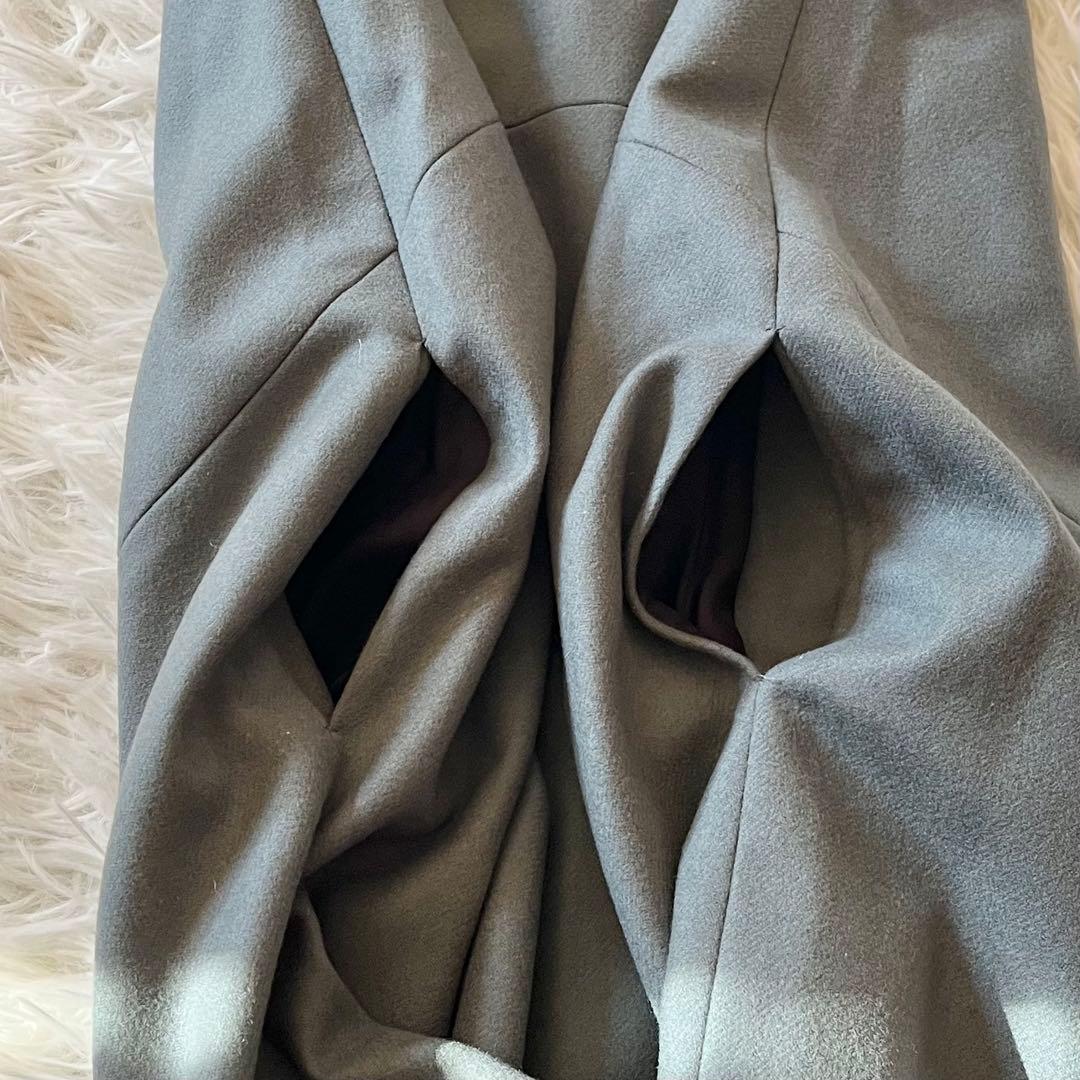 美品✨ ヨーコチャン パール付き ノースリーブスリットラインドレス 近年モデル