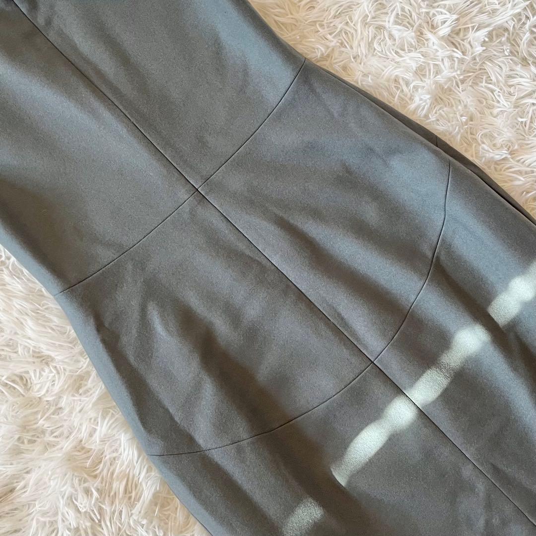 美品✨ ヨーコチャン パール付き ノースリーブスリットラインドレス 近年モデル