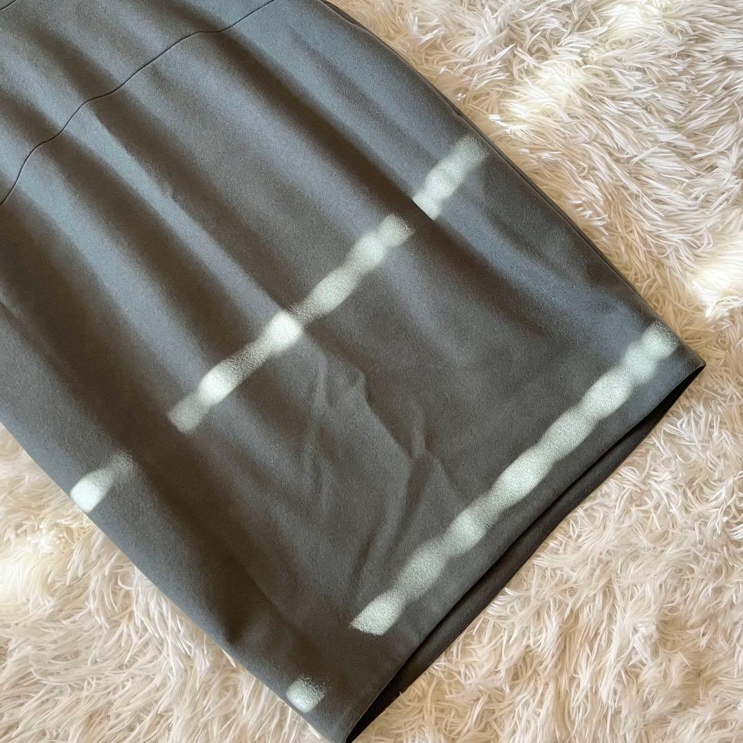 美品✨ ヨーコチャン パール付き ノースリーブスリットラインドレス 近年モデル