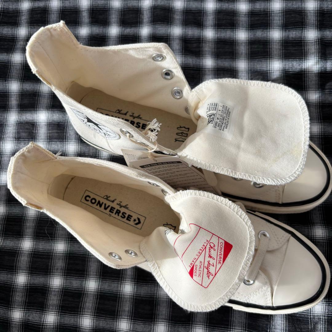 ま*ー様 コンバース CHUCK 70 PLUS HI EGRET スニーカー