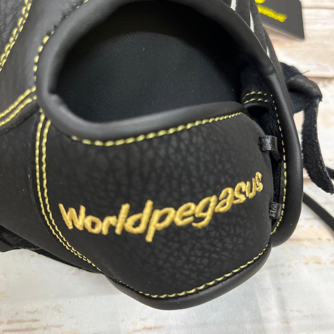 ワールドペガサス　キッズ用　軟式野球用グローブ　黒　左投　新品