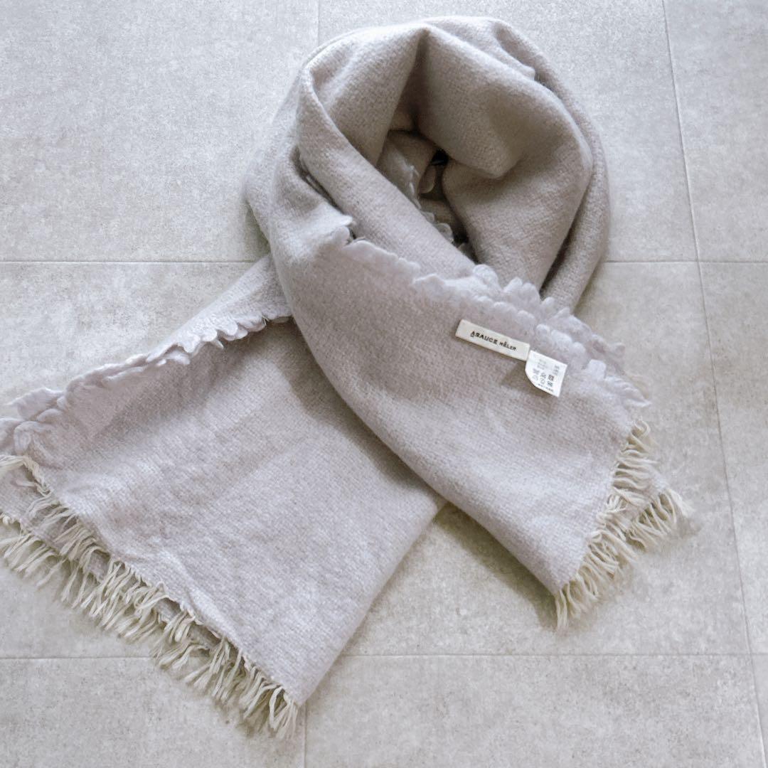 ASAUCE MELER 別注 モヘヤウール スポンジストール ピンク マフラー