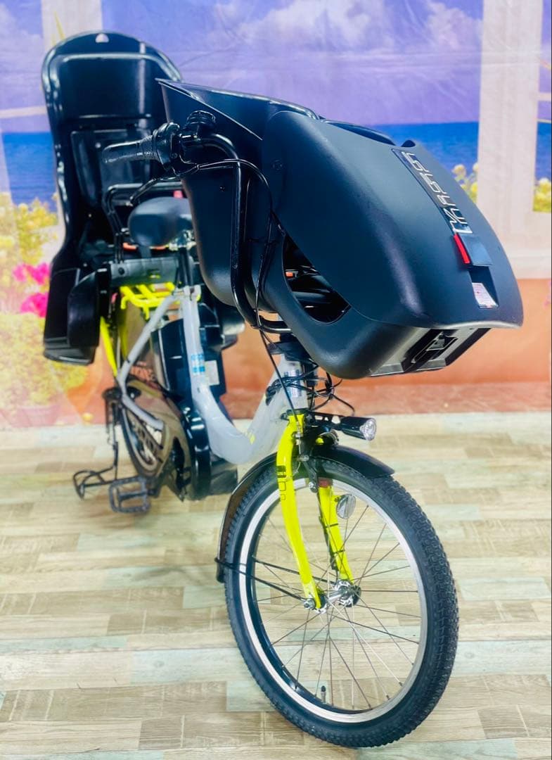 パスキス15AH⭐️激レアモデル！ヤマハ子供乗せ電動アシスト自転車Y3031