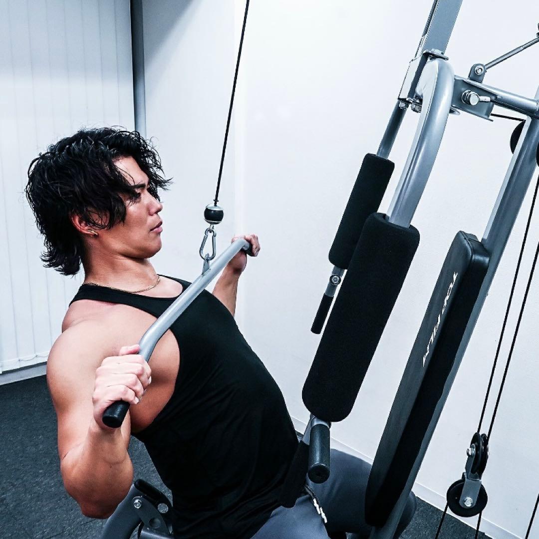 【新品】ホームジム マルチジム ウェイトトレーニング ラットプル 筋トレマシン